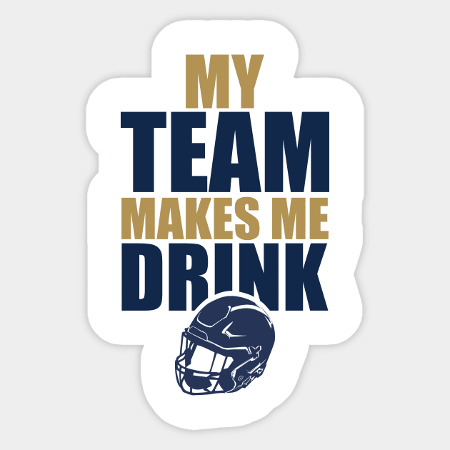 NFL St. Louis Rams Drink Sticker by SillyShirts